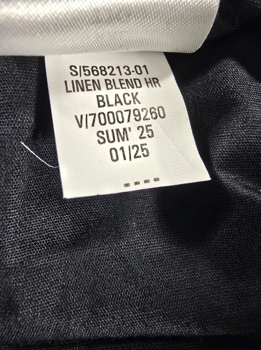 NEW Banana Republic Black Wide Leg Linen Blend Cropped Pull-On Pant Womens XXL